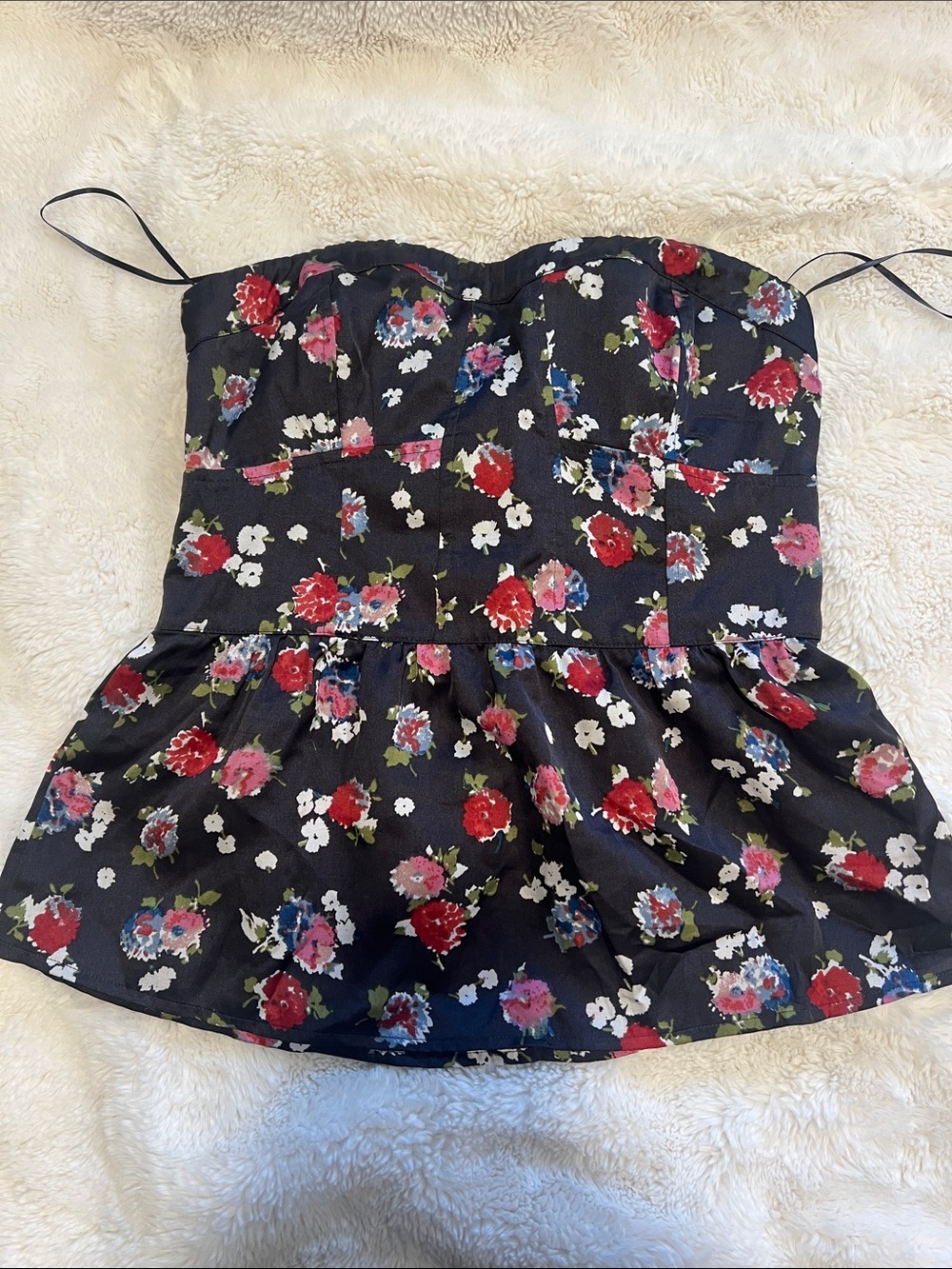 American Eagle Outfitters Floral Peplum Top